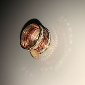 Gold Plated ring with a Virgin Mary little jewel